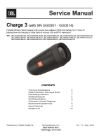 JBL Charge 3 - Service manual